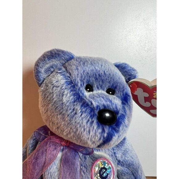 RETIRED 2000 TY Beanie Babies PERIWINKLE E-Bear Online Exclusive Collectible - Picture 2 of 9